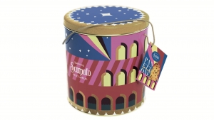 Panettone Gourmet Classico with Sicilian Orange Cubes, Honey and Bourbon Vanilla Limited Metal Tin