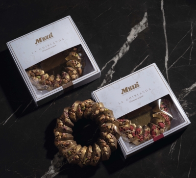 Dark Chocolate “Wreath” with Mixed Fruits &amp; Nuts