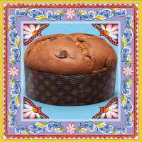 Dolce&Gabbana Collection: Panettone with Dark Dough, Dark & Milk Chocolate, with Orange Paste