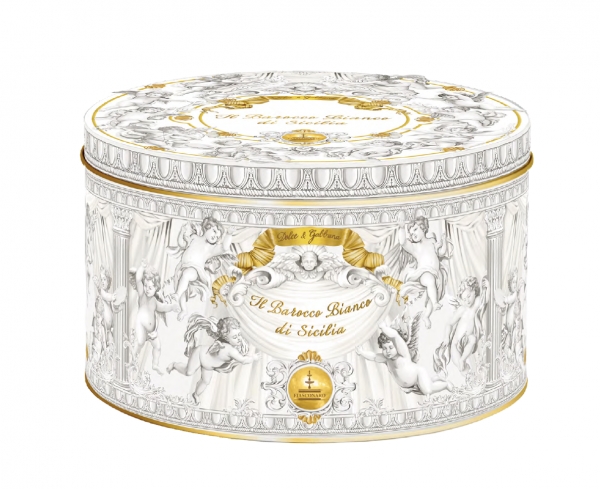 BAROCCO BIANCO Panettone with Salted Caramel covered with White Chocolate